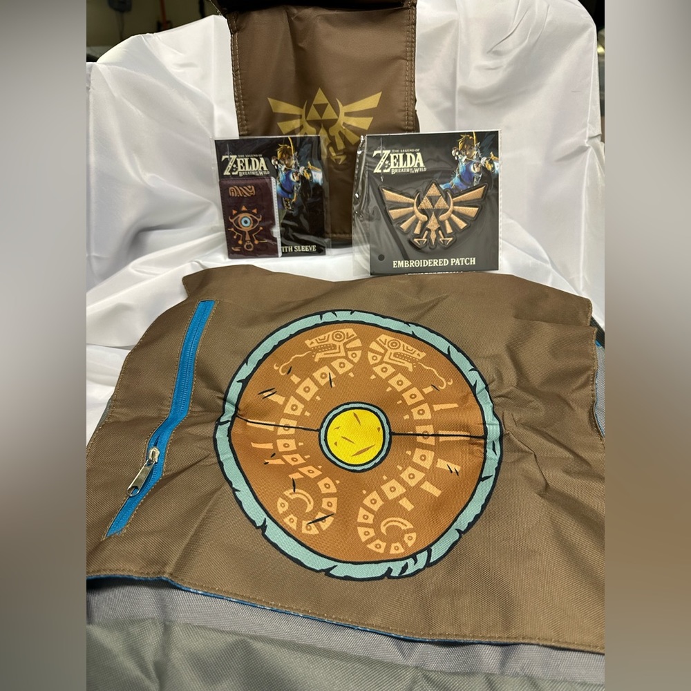 Zelda Messenger Bag, Lunch Bag, Embroidered Patch and Multi Tool With Sleeve